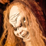 3.9-Ft. Standing Rising Head Creepy Girl Animatronic