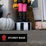 4-Ft. Pumpkin Head Nutcracker with LED Jacket Buttons, Battery Operated (3 AA)