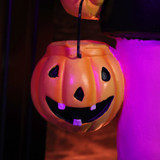 4-Ft. Pumpkin Head Nutcracker with LED Jacket Buttons, Battery Operated (3 AA)