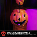 4-Ft. Pumpkin Head Nutcracker with LED Jacket Buttons, Battery Operated (3 AA)