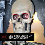 3-Ft. Tombstone Skeleton with Drum Animatronic with Light and Music