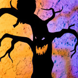 2-Ft. LED Metal Spooky Tree with Owl & Lantern for Indoors & Covered Outdoors, Plug Operated