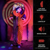 5.3-Ft. Standing Animated Clown Animatronic