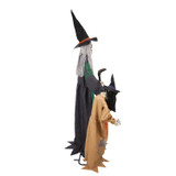 5.6-Ft. Standing Witch with a Creepy Girl Animatronic