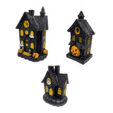 3-Piece Spooky Lighted LED Haunted House Set