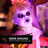 3.3-Ft. Standing Animated Girl with Umbrella Animatronic