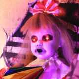 3.3-Ft. Standing Animated Girl with Umbrella Animatronic