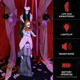 5.7-Ft. Standing Animated Triple Zombie Girls Animatronic