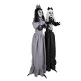 5-Ft. Standing Animated Girl Twins Animatronic