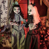 5-Ft. Standing Animated Girl Twins Animatronic