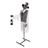 5.9-Ft. Animated Zombie Animatronic with Lantern