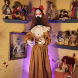 5.4-Ft.Standing Pop-Up Creepy Lady Animatronic