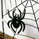 2.6-Ft. LED Metal Spiderweb with Stake for Indoors & Covered Outdoors, Battery Operated (2 AA)