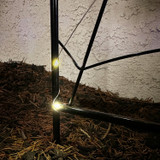 2.6-Ft. LED Metal Spiderweb with Stake for Indoors & Covered Outdoors, Battery Operated (2 AA)