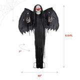 6-Ft. Standing Animated Reaper with Wings Animatronic