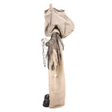 3.3-Ft. Standing Animated Burlap Bear Animatronic