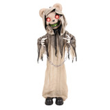3.3-Ft. Standing Animated Burlap Bear Animatronic