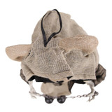 3.3-Ft. Standing Animated Burlap Bear Animatronic