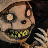 3.3-Ft. Standing Animated Burlap Bear Animatronic
