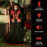 5.5-Ft. Standing Double Face Lady Animatronic
