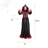 5.5-Ft. Standing Double Face Lady Animatronic