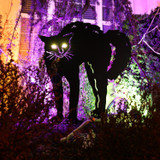 3-Ft. Metal Black Cat Decoration with LED Eyes for Indoors & Covered Outdoors, Battery Operated (3 AA)