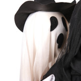 3.9-Ft. Sitting Reaper with Hide and Seek Ghost Animatronic