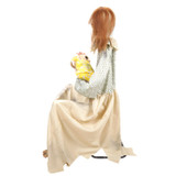 3.8-Ft. Sitting Animated Creepy Woman Holding Doll Animatronic