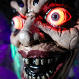 6.1-Ft. Standing Animated Witch with Pumpkin Man Animatronic