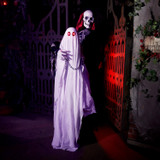 5.9-Ft. Standing Animated Reaper with Ghost Animatronic