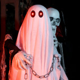 5.9-Ft. Standing Animated Reaper with Ghost Animatronic