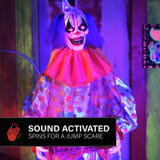 5.5-Ft. Standing Jump Scared Clown Animatronic