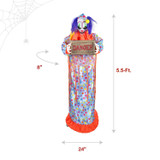 5.5-Ft. Standing Jump Scared Clown Animatronic