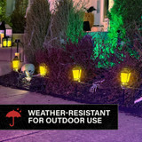 1-Ft. Lantern Stakes with Lights, Set of 6