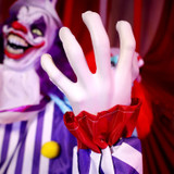 5.6-Ft. Standing Double Headed Animated Clown Animatronic
