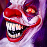 5.6-Ft. Standing Double Headed Animated Clown Animatronic
