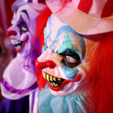 5.6-Ft. Standing Double Headed Animated Clown Animatronic
