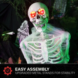 5.2-Ft. Life Size Animated Reaper in Coffin Animatronic