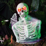 5.2-Ft. Life Size Animated Reaper in Coffin Animatronic