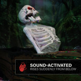5.2-Ft. Life Size Animated Reaper in Coffin Animatronic