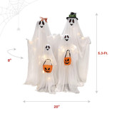 5.3-Ft. Lighted Up Ghost Family Animatronic