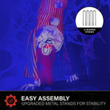 7.2-Ft. Upside Down Clown Animatronic
