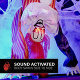 7.2-Ft. Upside Down Clown Animatronic