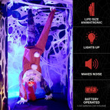 7.2-Ft. Upside Down Clown Animatronic