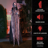 7.1-Ft. Standing Animated Reaper Animatronic