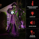 9.8-Ft. Towering Witch with Magic Ball Animatronic