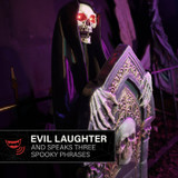 4-Ft. Animated Reaper with Tombstone Animatronic