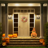 2.4-Ft. 3 Stacking Pumpkins Blow Mold with Lights