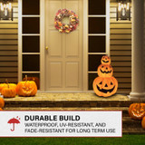 2.4-Ft. 3 Stacking Pumpkins Blow Mold with Lights