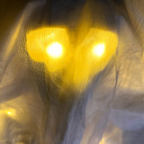 4.1-Ft. Touch-Activated Lightup Ghost with Tomb Halloween Accessory
